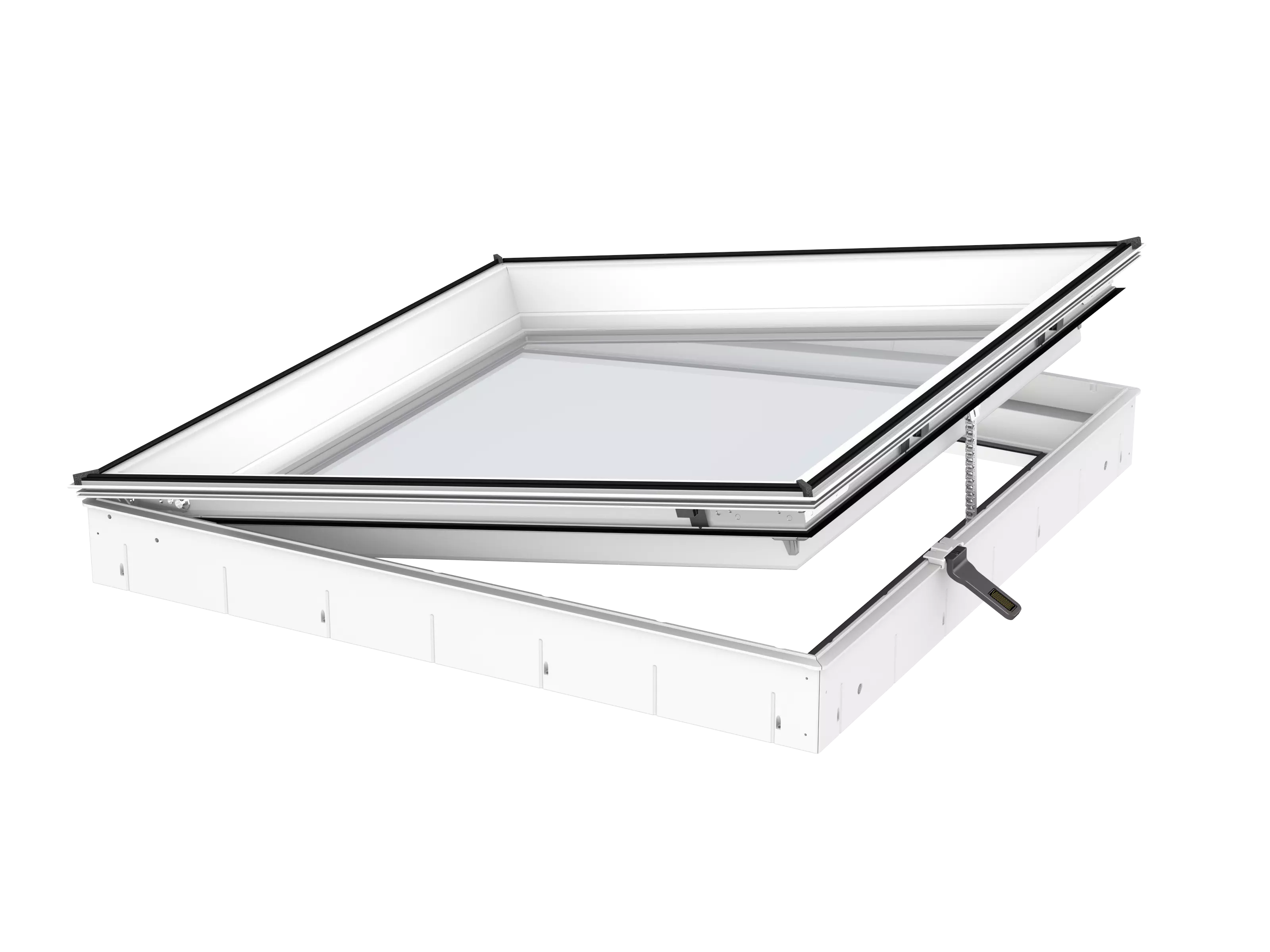CVU 100100 0225Q - Fenêtre pour toit plat 2.0, triple vitrage, INTEGRA elect.