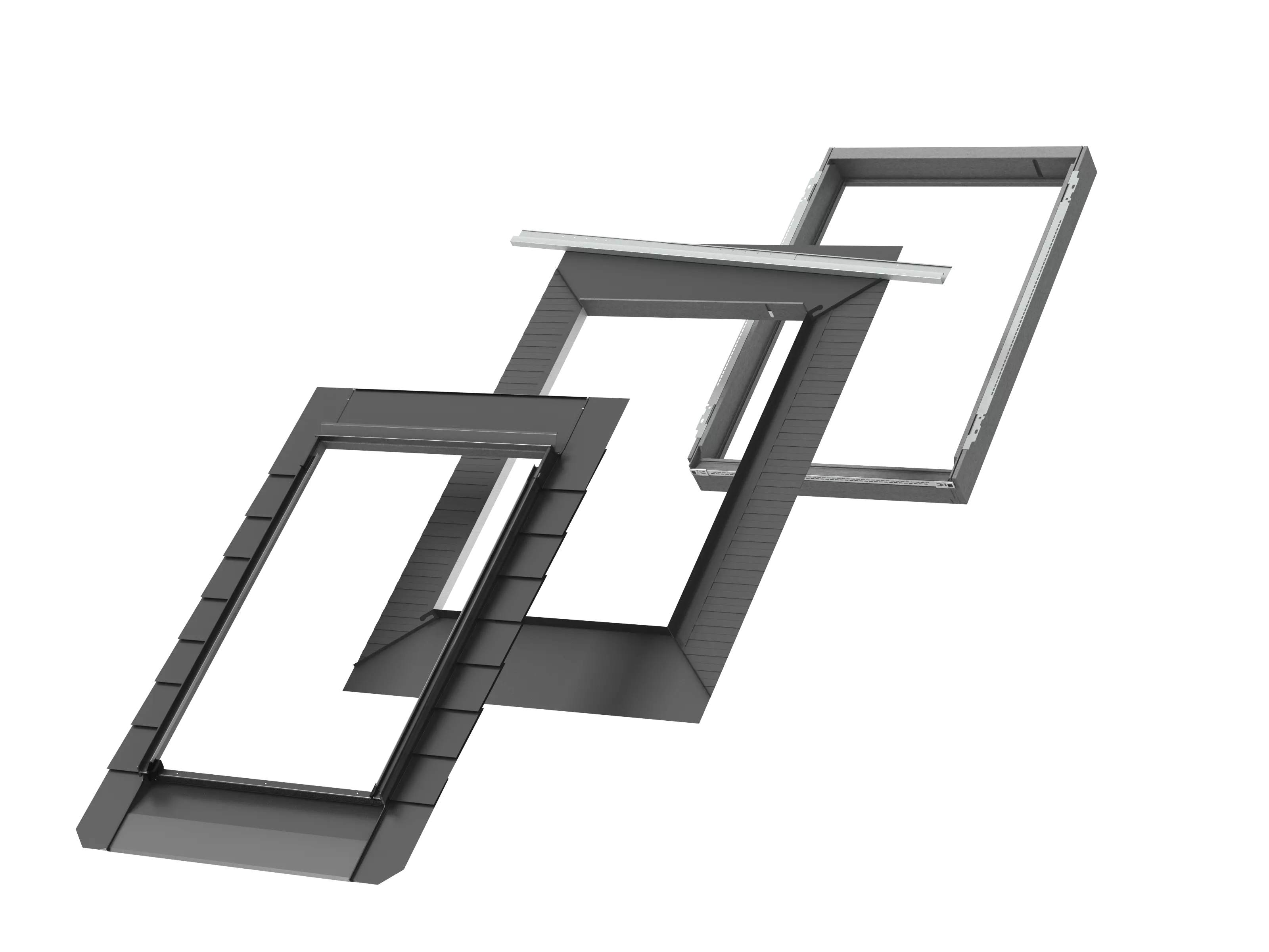 EDN CK02 2000 - Raccord couv. plate ou ardoise, pose encastrée