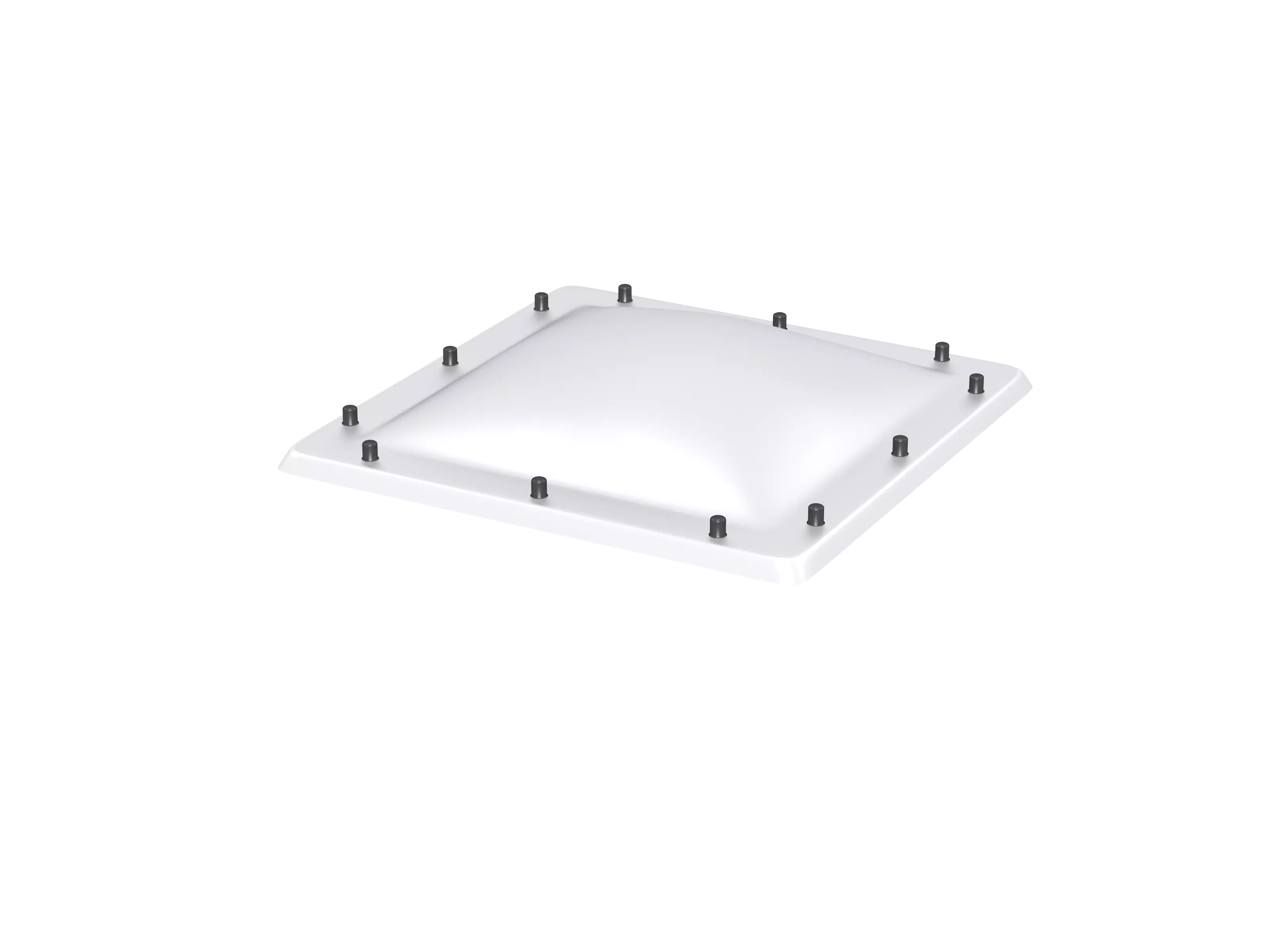 ISJ 150100 0103 - Coupole, protection opal, acryl, 3 parois