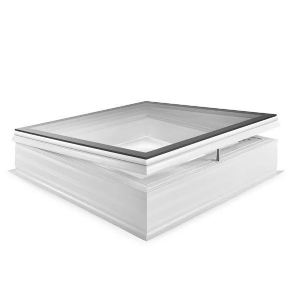 Skylux - Coupole en verre iWindow3 100x100 ouvrante + Cost. PVC 20/00 clair