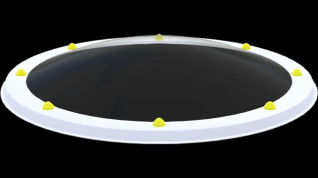Skylux - Coupole ronde acrylique 3P pmma clair diam. 800mm O.J