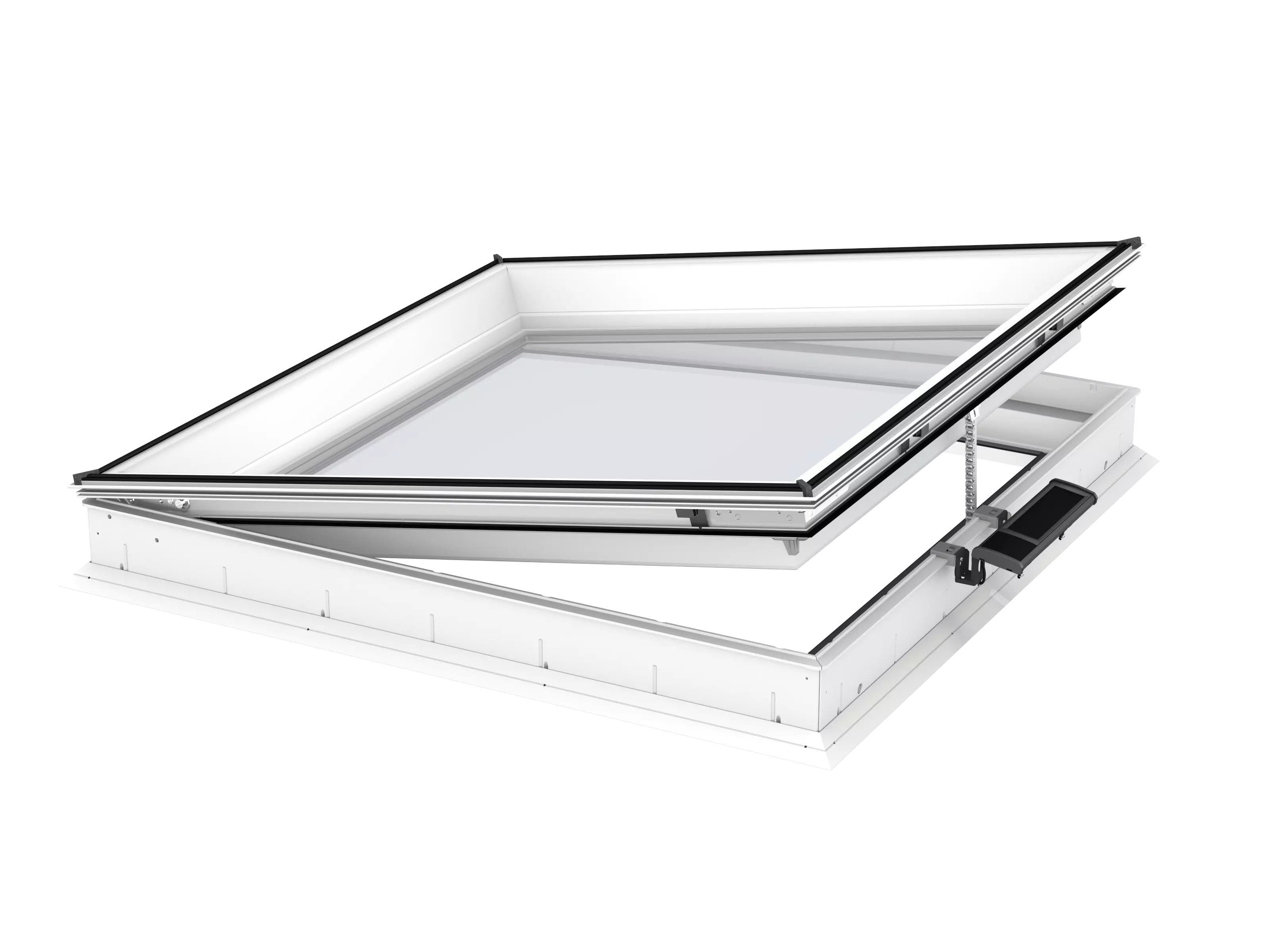 CVU 090060 0320Q - Fenêtre pour toit plat 2.0, double vitrage, à énergie solaire