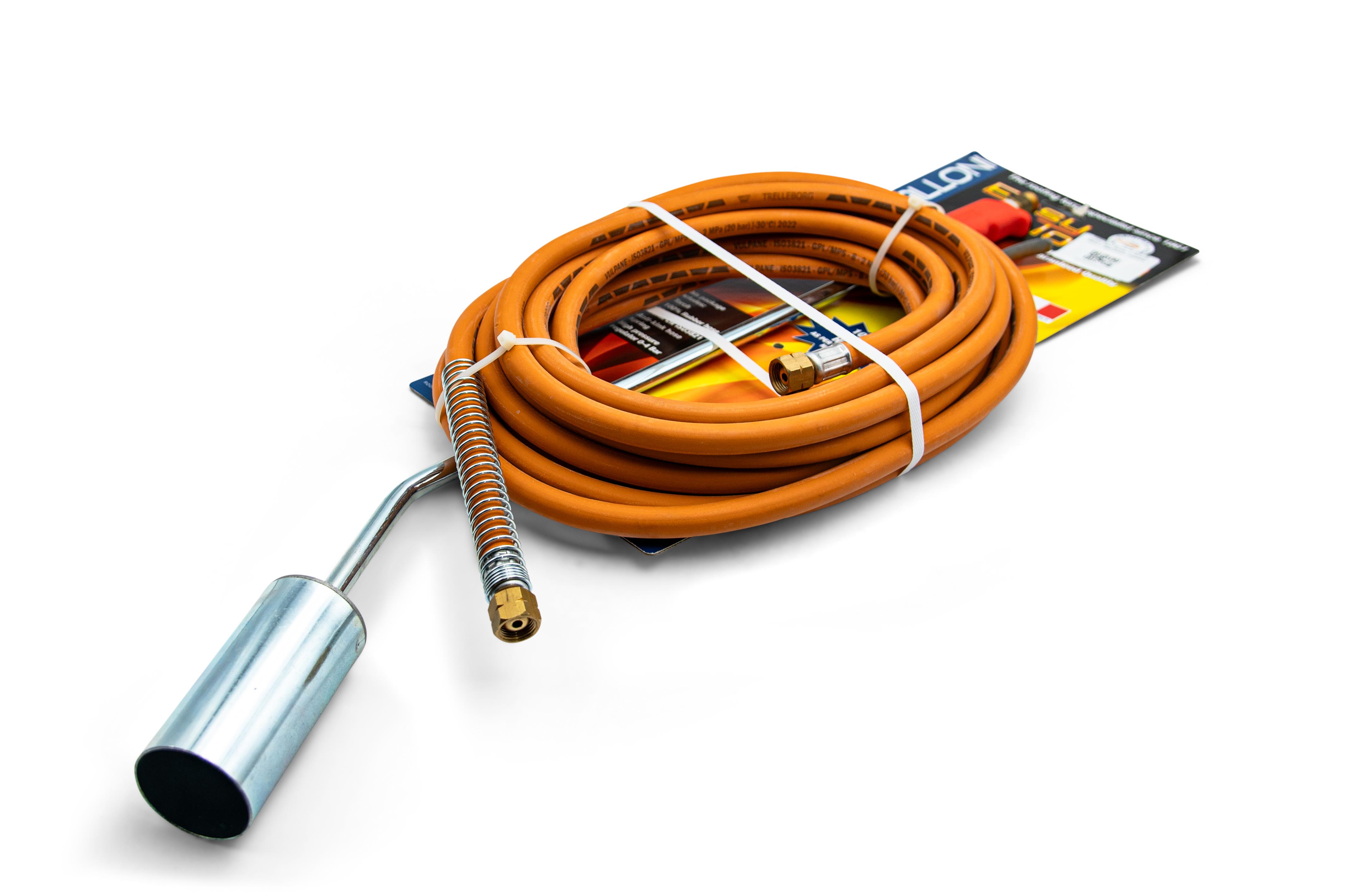Calloni - Lance ACIER 50 tuyau 10m 20 bar + ressort sécu + détendeur réglable
