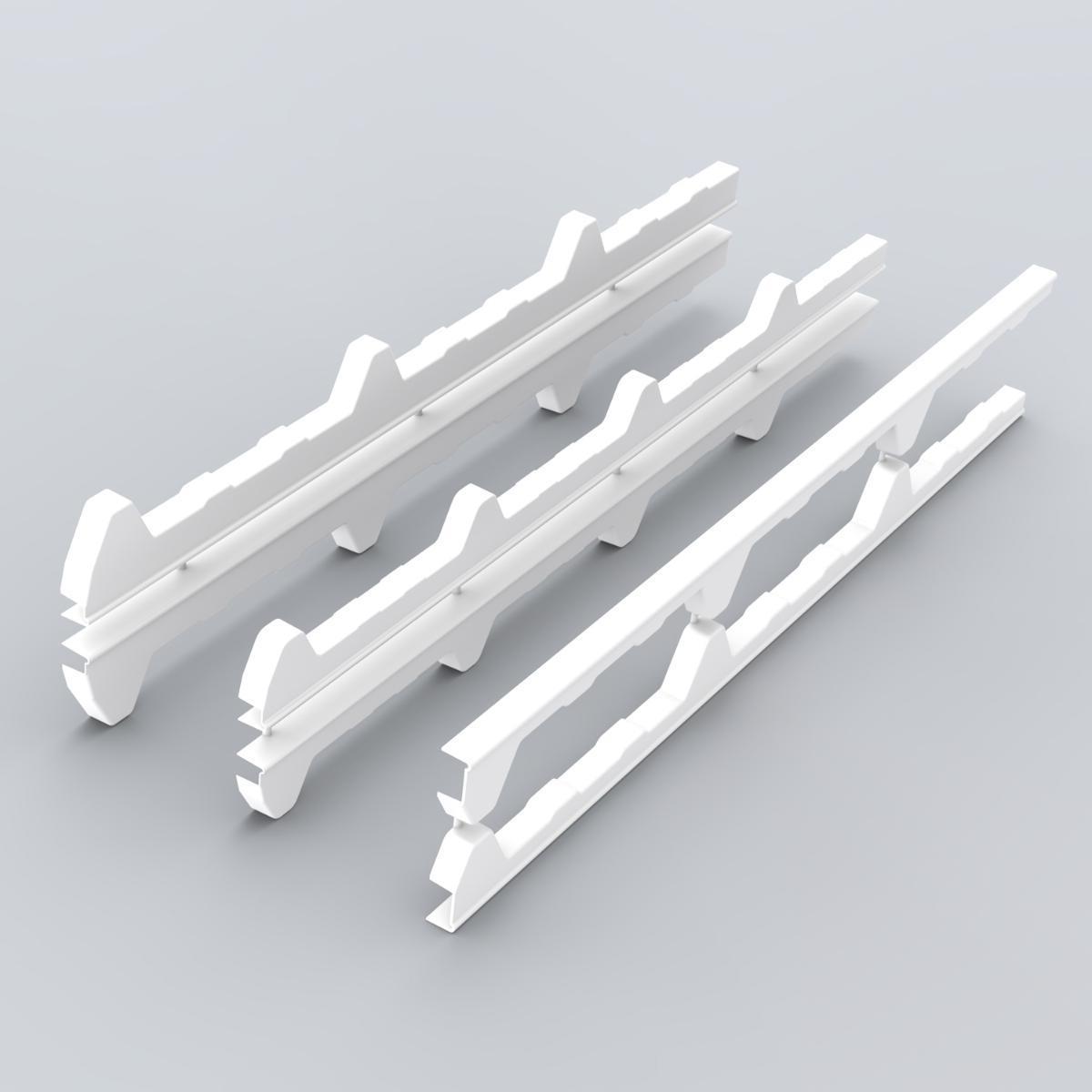 JI - Paire d'embouts thermoroof 40mm pvc blanc
