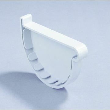 Talon droit pour gouttières demi-rondes 120mm PVC