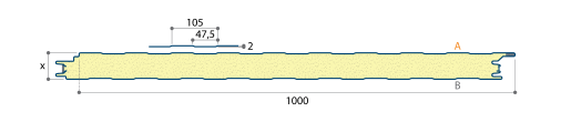 JI - Wall 1000 FC Poly. Silic. 25µ PIR 100mm (1m utile)