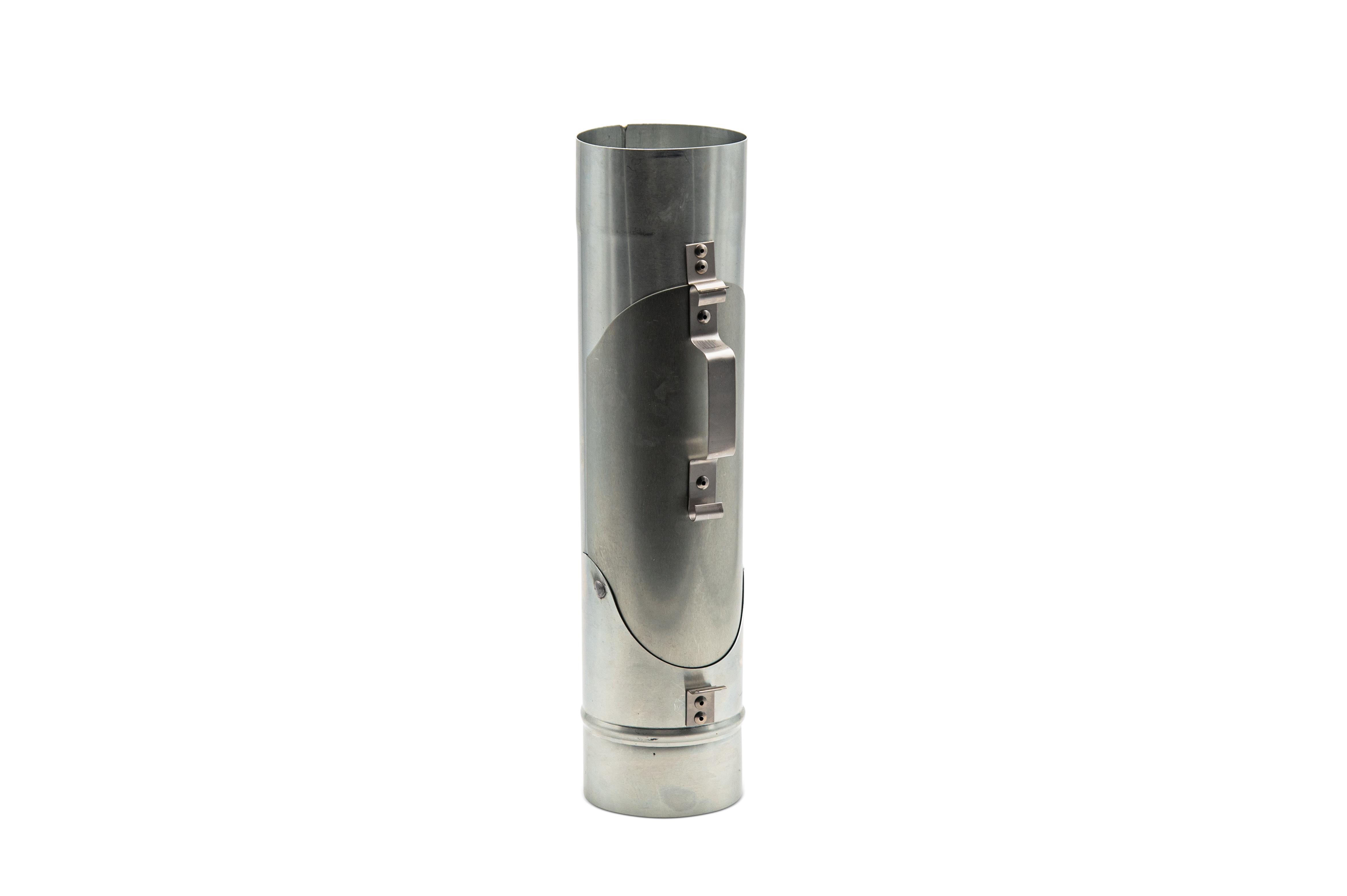 Récupérateur rond 100mm zinc naturel
