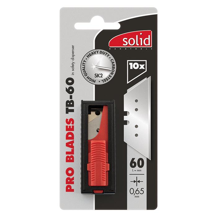 SOLID - Lames trapèzes PRO TB-60, par 10 pièces - 60 mm x 0,65 mm