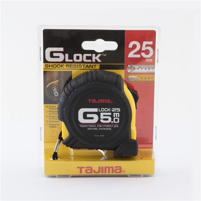 TAJIMA - Mètre ruban G-LOCK 5 m x 25 mm