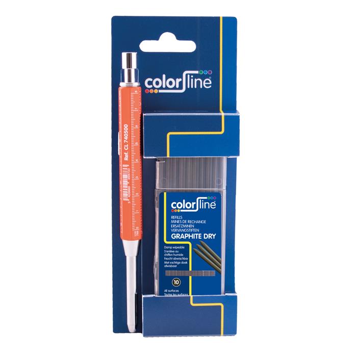 COLOR LINE - GRAPHITE PRO 1 x Marqueur + 10 mines graphite sur carte