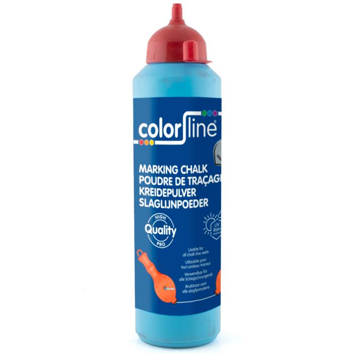 COLOR LINE - Poudre de traçage, qualité professionnelle 400 gr - ROUGE