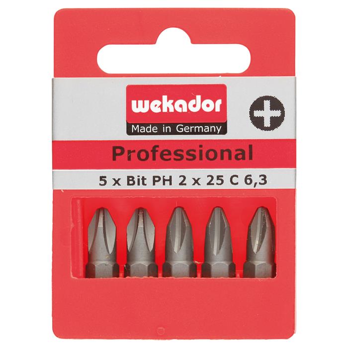 WEKADOR - Set de 5 embouts "Top Five" - PH3 - 25 mm