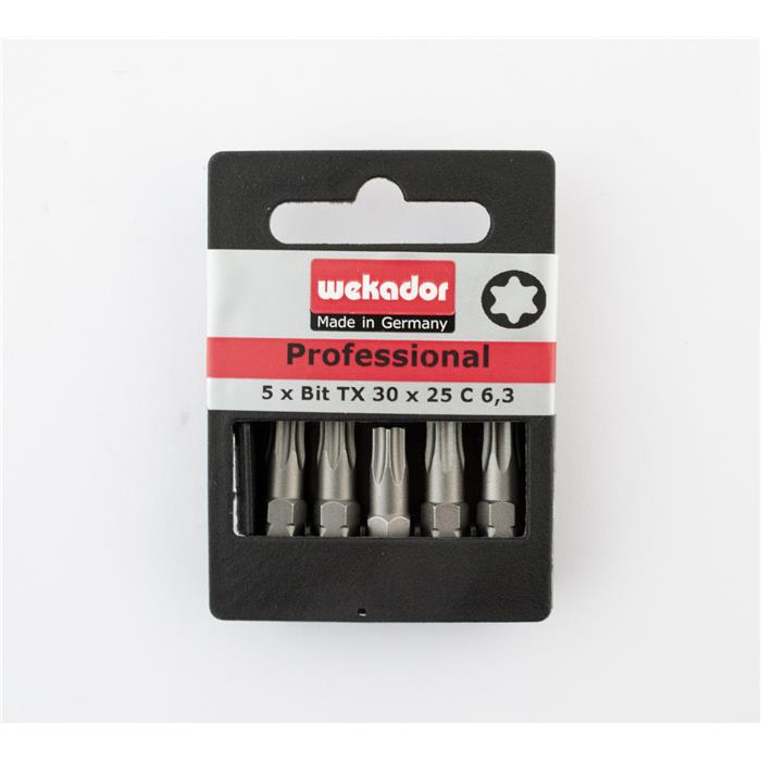 WEKADOR - Set de 5 embouts "Top Five" - TX 30 - 25 mm