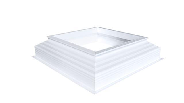 Skylux - Costière PVC 35/30 0600x0600mm fixe