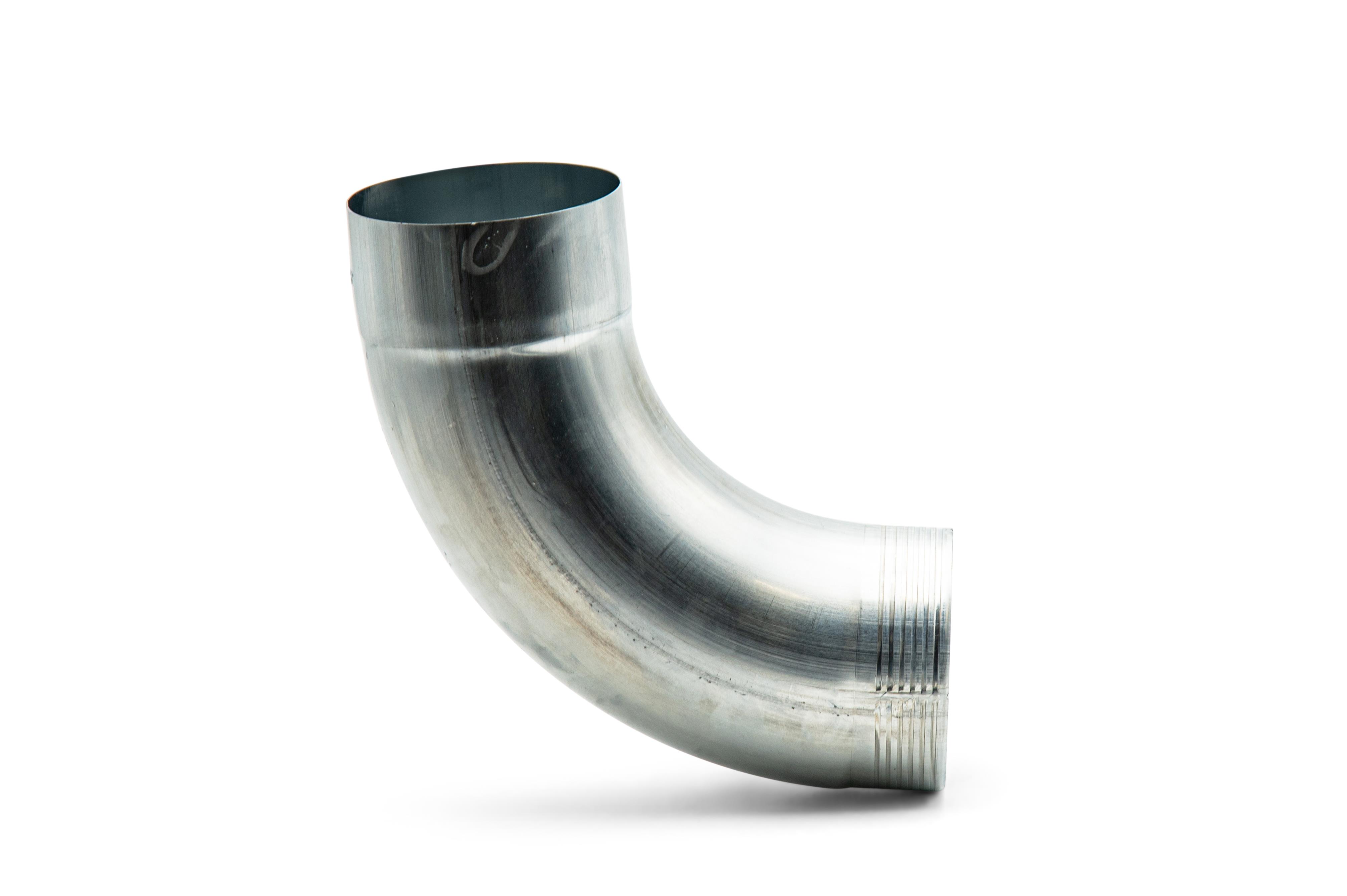 Coude rond 100 Angle 87° Zinc Naturel