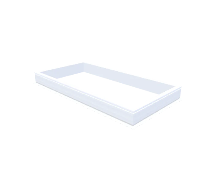 Skylux - Costière PVC 20/00 EPB avec pied 1000x2000mm fixe