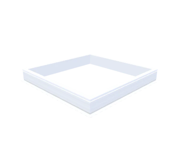 Skylux - Costière PVC 20/00 EPB avec pied 1400x1400mm
