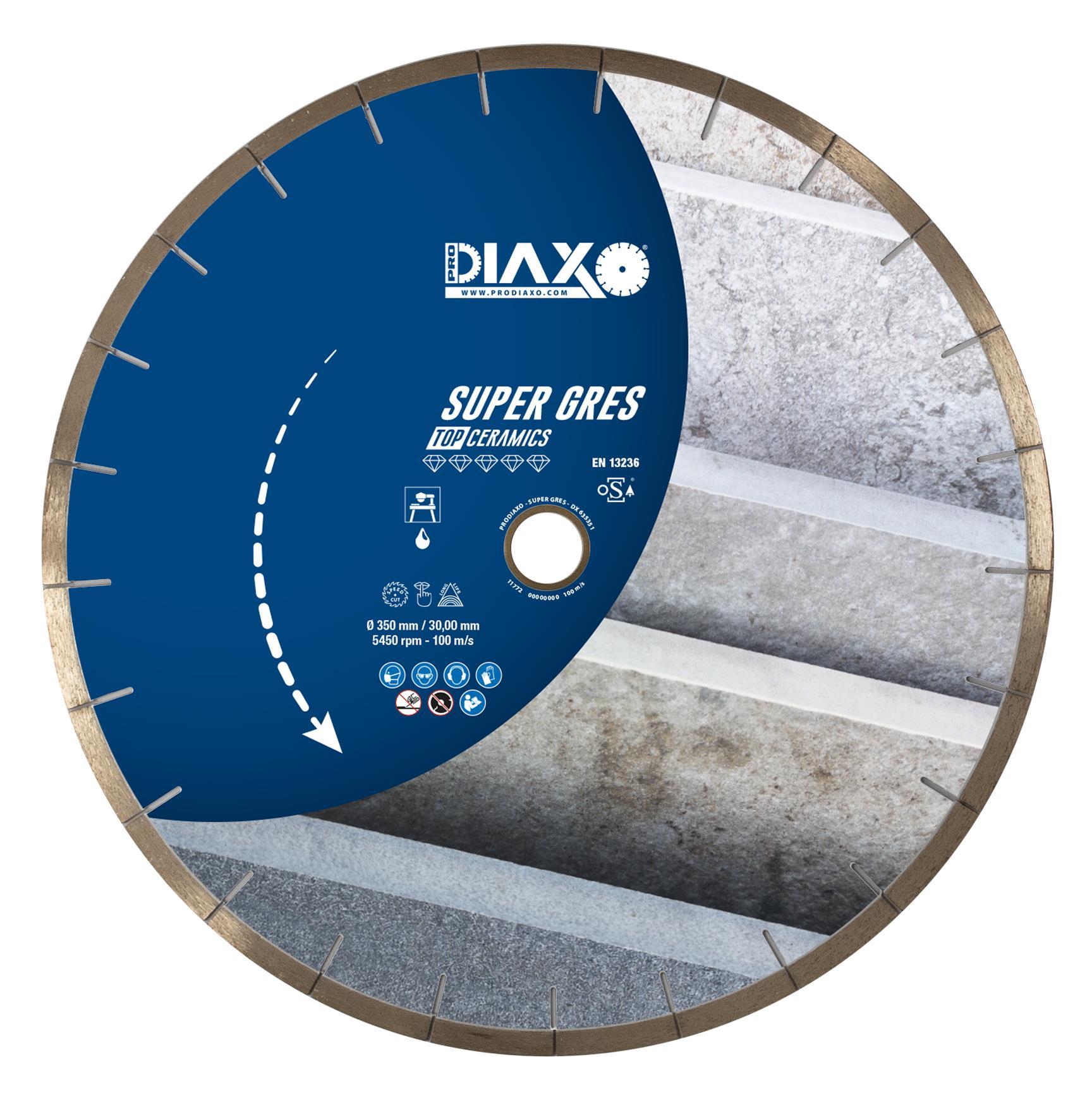 PRODIAXO - Disque diamanté SUPER GRES - 350 x 30,0/25,4 mm