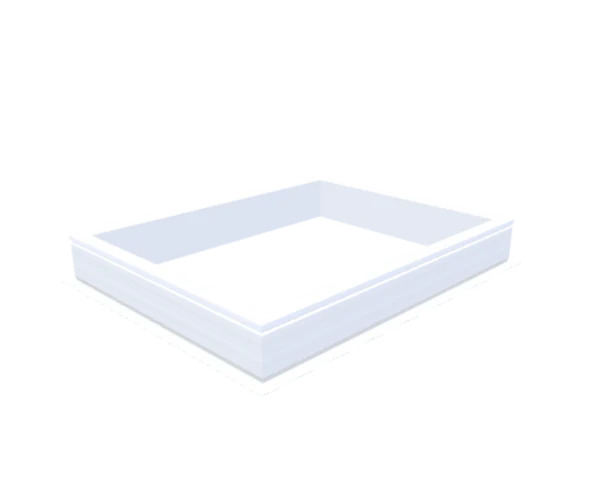 Skylux - Costière PVC 20/00 EPB avec pied 1000x1300mm