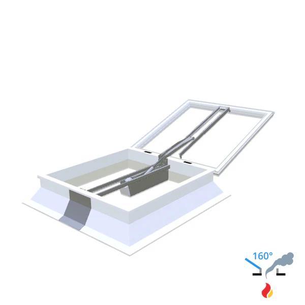Skylux - Exutoire de fumée CE LM 100x100 160° 30/20