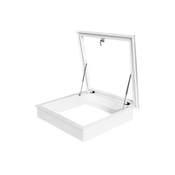 Skylux - Costière ouvrante PVC 20/00 accès toit. manuel simple 0900x0900mm