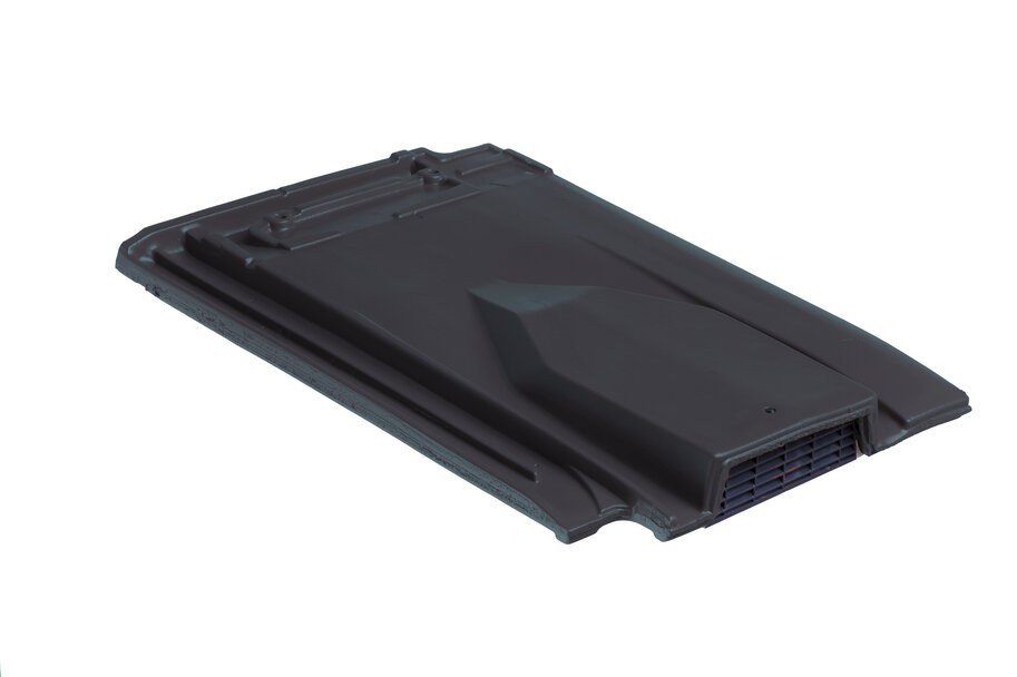 MONIER - Tuile SIGNY chatière grillagée double black mat