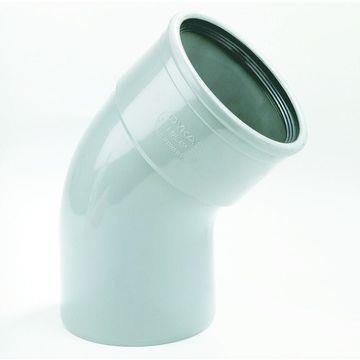 Coude PVC diam 200 à joint à 45°