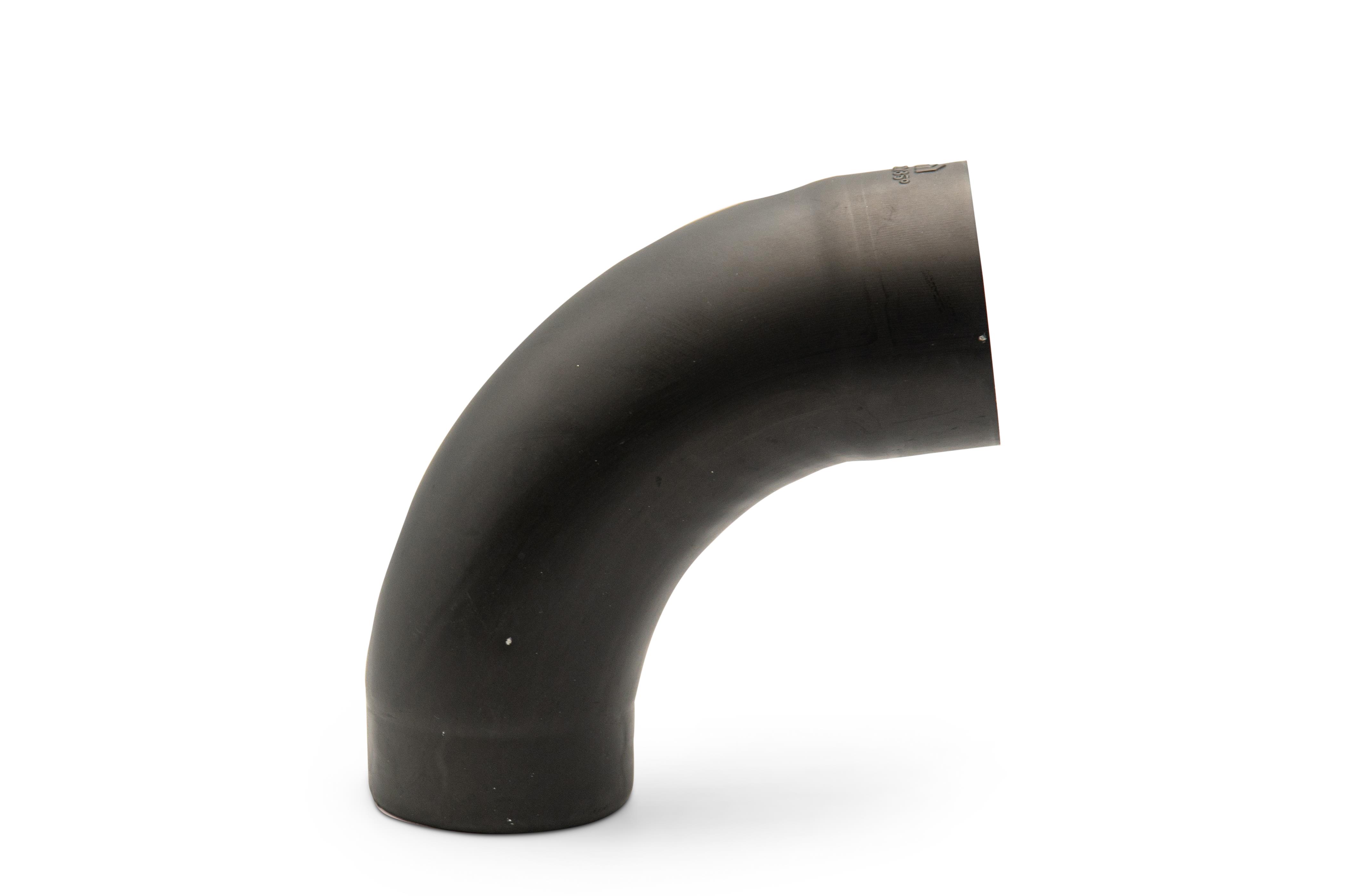 Coude rond 100 85° Zinc Noir