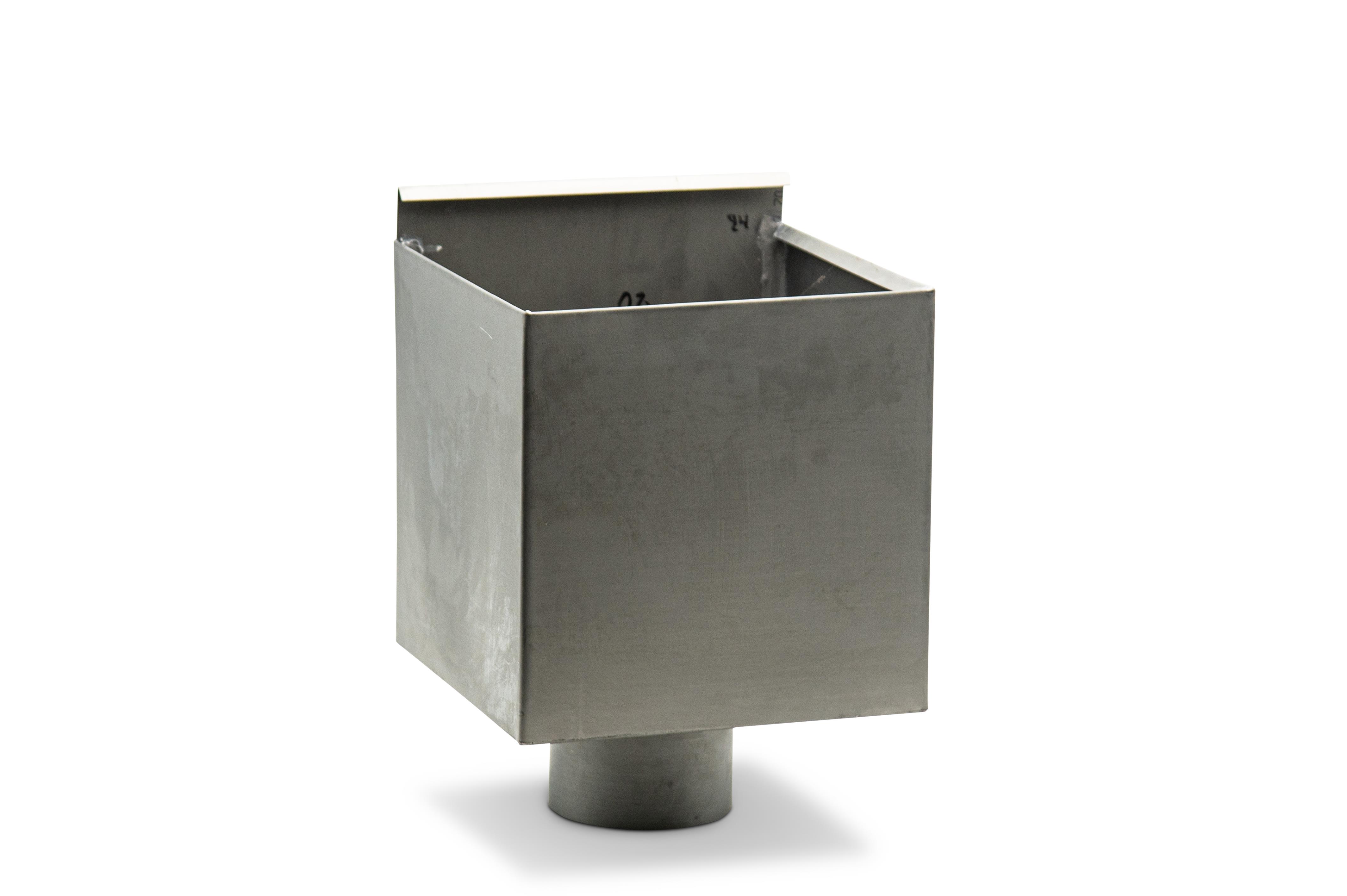 Entonnoir boite à eau rond 100 Zinc Nova