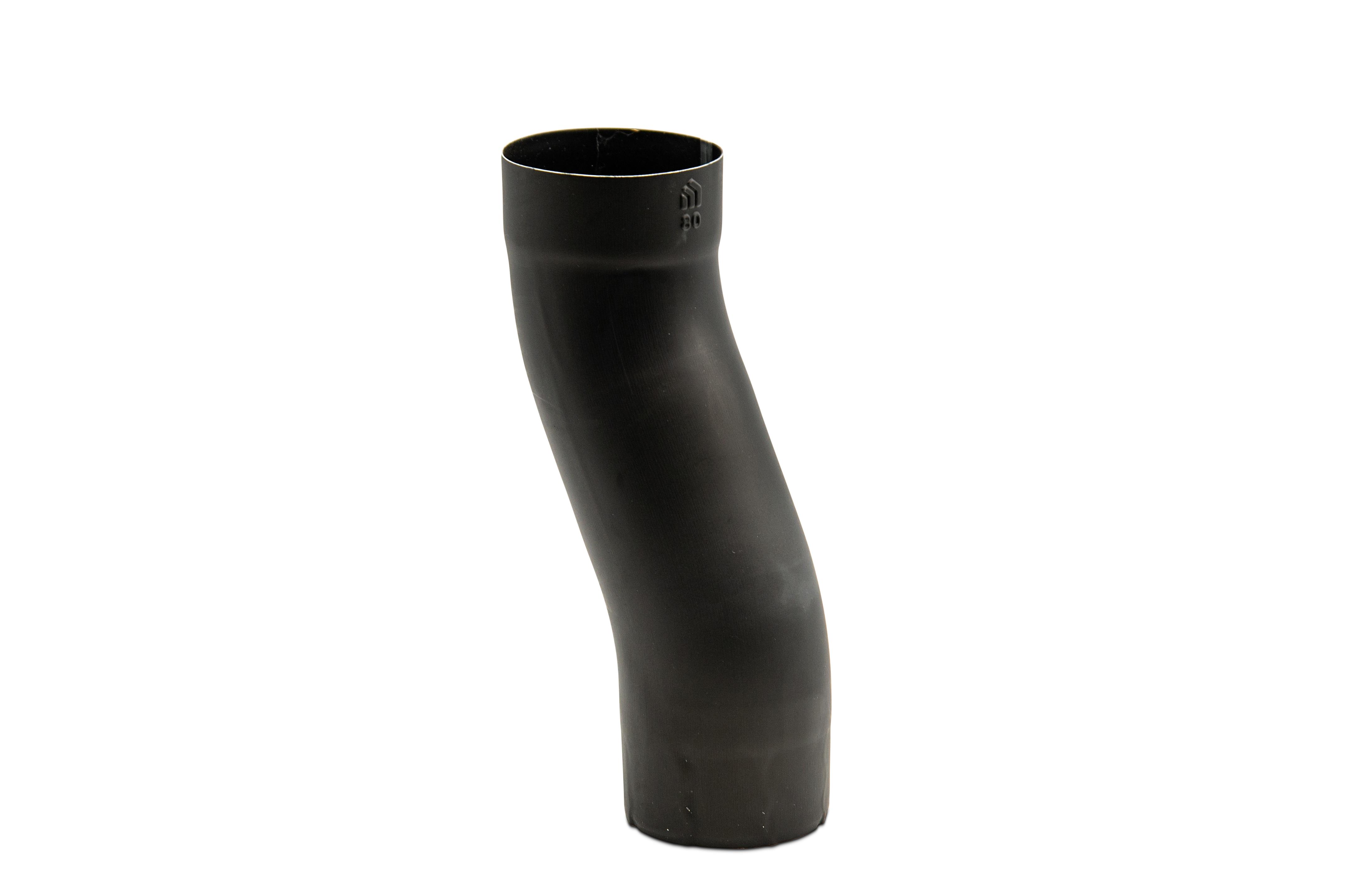 Coude rond 080 "S" Zinc Noir
