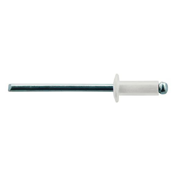Reca - Rivet T.P. blanc/ac (3,0-5,0) 4x8mm