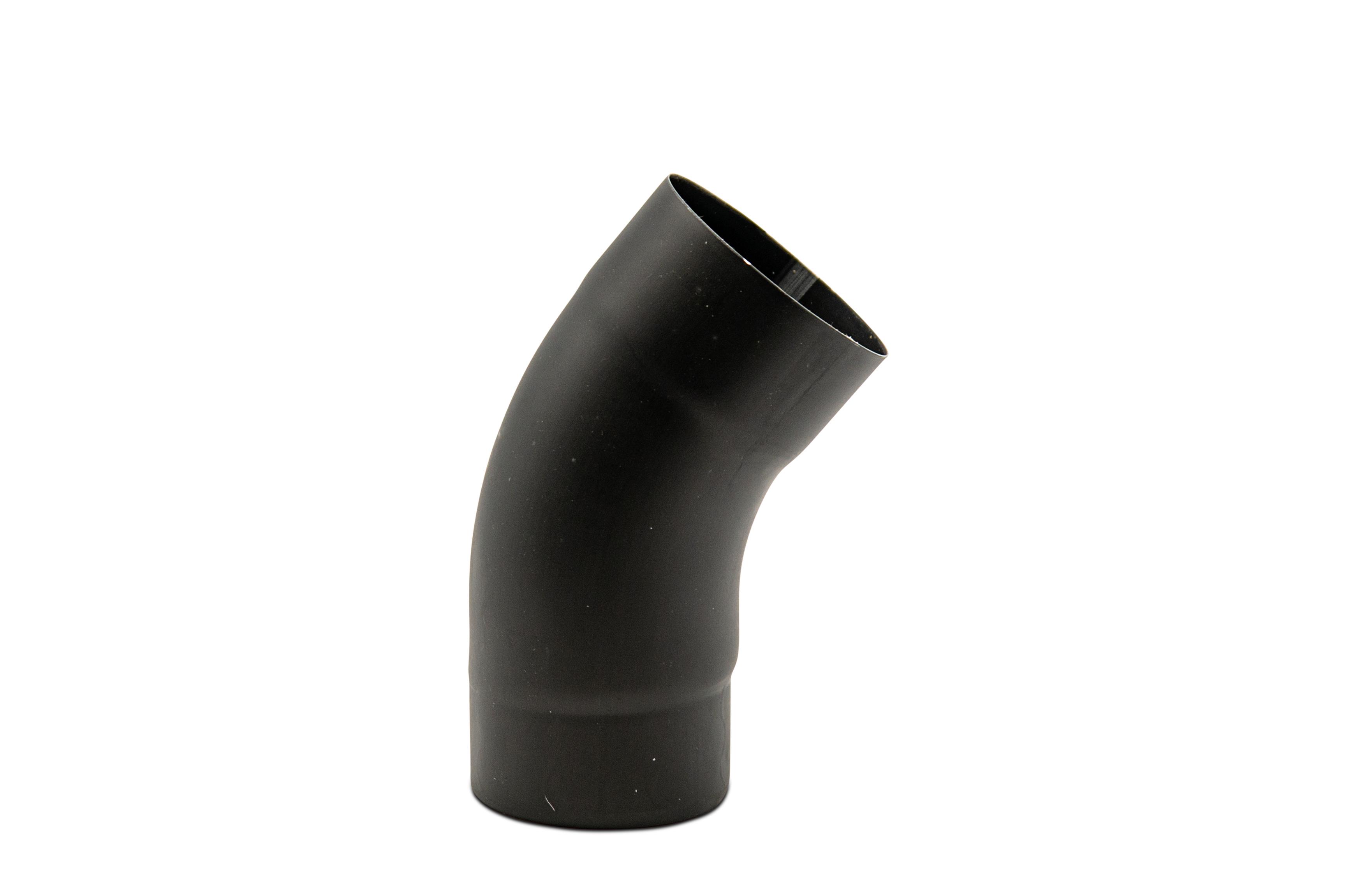 Coude rond 080 40° Zinc Noir