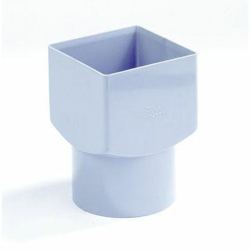 Réduction PVC carré 080 / rond 080